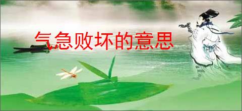 气急败坏的意思