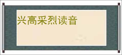 兴高采烈读音